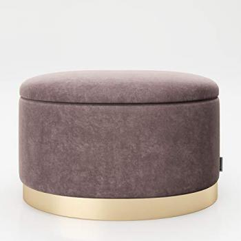 PLAYBOY Pouf »ROSANNE«, Abnehmbarer Deckel, innen Stauraum für Decken, Kissen und Sonstiges