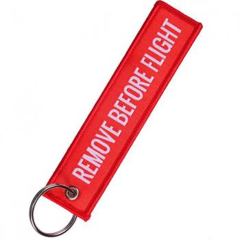 Travel Tag with Remove Before Flight Embroidery