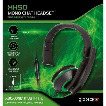XH50 Micro Casque Mono Vert – Jeu Console & PC (PS4, Xbox One, Mac)