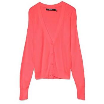 Vero Moda Strickjacke für Damen – VMNEWLEXSUN LS SHORT, knopfbar, unifarben, Regular Fit