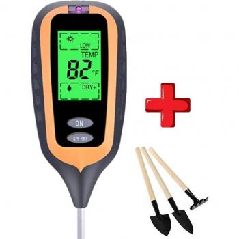 4-in-1 Soil pH and Moisture Meter with Mini Tools