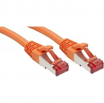 LINDY 47809 RJ45 Netzwerkkabel, Patchkabel CAT 6 S/FTP 2.00 m Orange