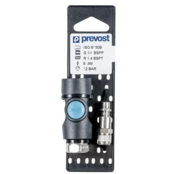 Pack raccords de sécurité ISI‑06 – Embout G 1/4 F (2 pièces) – Prevost