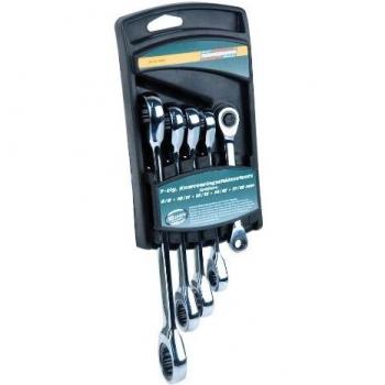 Mannesmann 5‑Piece Ratcheting Box Wrench Set 6–19 mm (M19828)