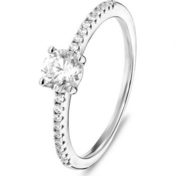 FAVS Silberring mit synthetischem Zirkonia für Damen