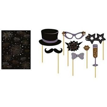 Set de Accesorios para Photocall 8 Piezas Año Nuevo