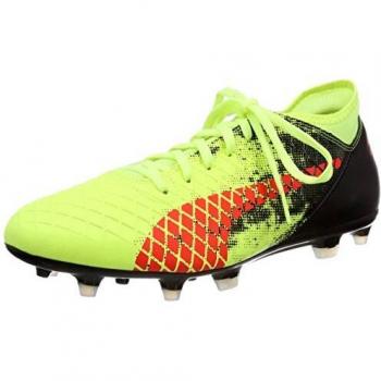 Future 18.4 AG FG Football Boots – Fizzy Yellow‑Red Blast Black (UK 8)