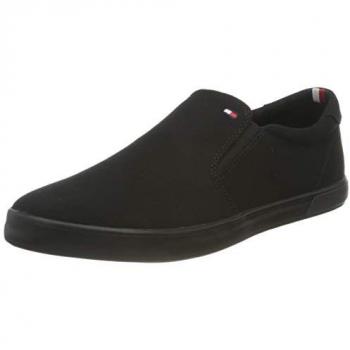 Slip On Tommy Hilfiger in Tessuto Nero