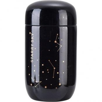 Taza grande de acero inoxidable con diseño estrellado