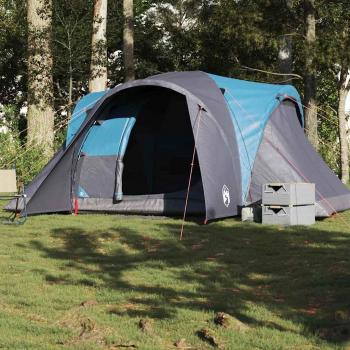 Familienzelt 6 Personen Kuppel Blau Wasserdicht