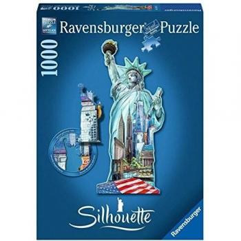Statue of Liberty Silhouette Puzzle 1000