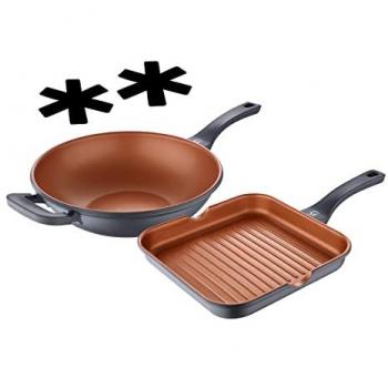 Bergner Kupfer Aluguss Pfannen Set