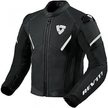 Revit Matador Veste en cuir de moto Noir Blanc taille 56