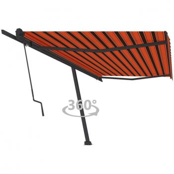 VidaXL BreezeShield 500x350cm Orange Brown