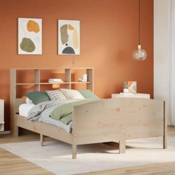 Muebles Solida Cama + Estantería 140x200