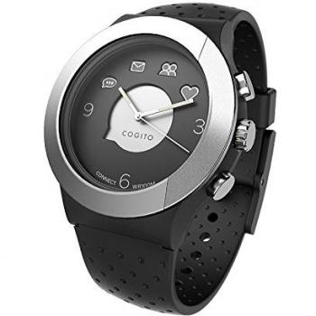 Cogito cW3. 1–003–01 montre intelligente noir/argent/silicone noir