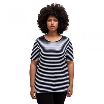 Pyjamashirt Damen große Größen blau 42/44 Baumwolle Ulla Popken