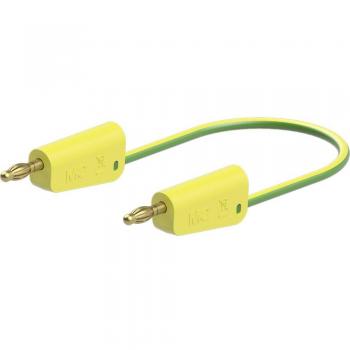Stäubli LK-4A-S25 Test Lead 25 cm Yellow Green 1 Piece