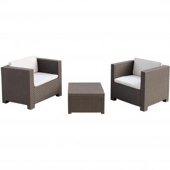 Poltrona Intertwined Wood Resina 2 Persone