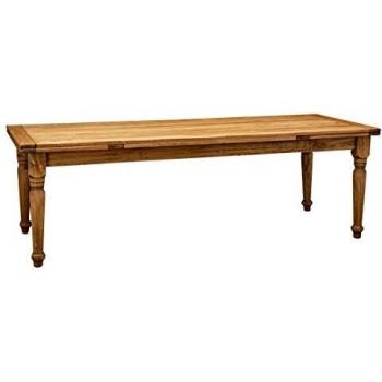 Table de Salle à Manger Rallonge Tilleul, Finition Naturelle