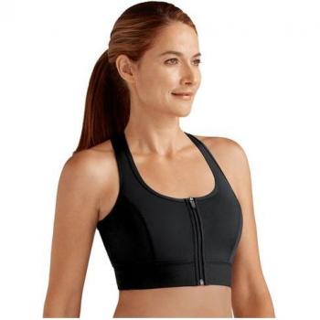 Wireless Mastectomy Support Bra by Amoena – Gloria, Small, Black