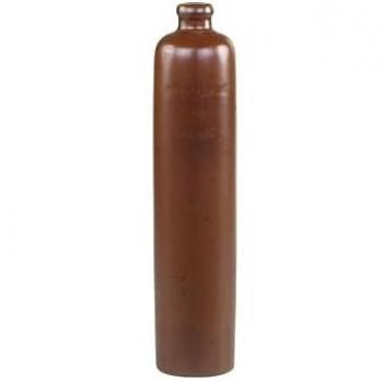 Nostalgische Mokka-Flasche, H28/Ø6 cm, antik