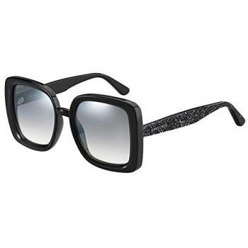 Jimmy Choo Cait Sunglasses NS8 54 54 Grey Silver Mirror Black Glitter