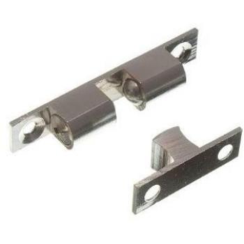 Adjustable Double Spring Ball Catch Latch Chrome 60MM with Screws