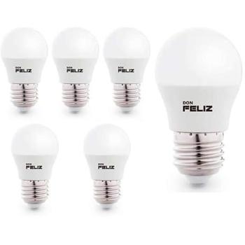 6 Bombillas LED G45 E27 Pack Luz Blanca y Amarilla 6500K y 3000K
