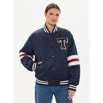 Tommy Jeans Cappuccio Letterman Blu Scuro Stile Lavoro