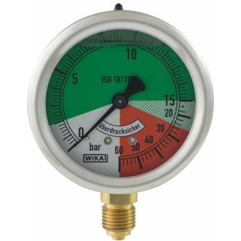 Manometro Isometrico Glicerina 0‑15 bar Cylindrico Colorato