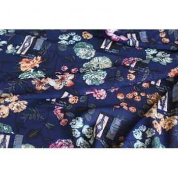 Blütenmuster Chiffon für Kleider