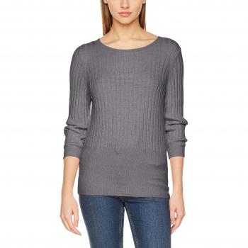 VERO MODA Vmava Svea Blusa de Suéter 3/4, Mujer, Gris (Medium Grey Melange)