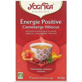 Yogi Tea Énergie Positive Canneberge Hibiscus Bio 17 Sachets