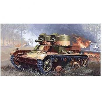 Maquette de tank léger 7 TP avec tours jumelles (1:72)