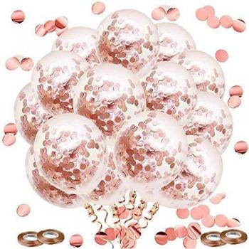 Globos de Fiesta Oro Rosa