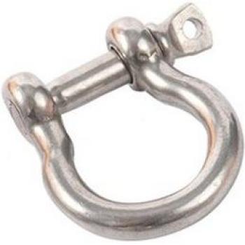 20 Pcs Stainless Steel D/U/O Shape Shackle Dog Leash Fix Buckle Ring