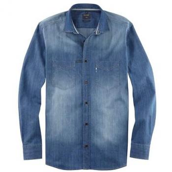 OLYMP Jeanshemd »Casual« blau N-Gr blau