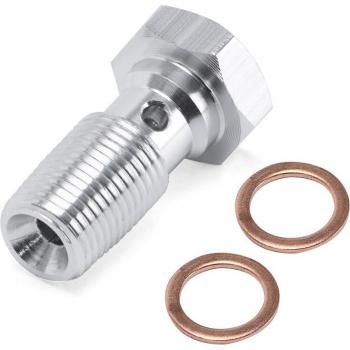Tornillo de embrague hidráulico M10 x 1,25, 22mm, para cilindro maestro de freno, motocicleta