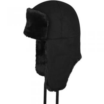 Kangol Unisex Wool Ushanka „Noir“ – Schwarz, L