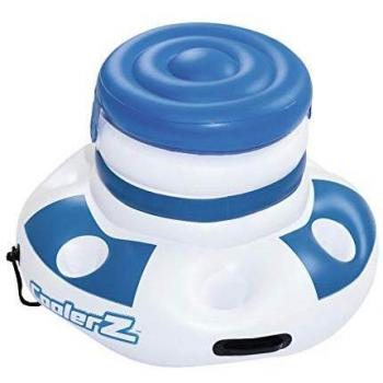 Nevera Hinchable Para Piscina Blanco/Azul Ø70 Cm