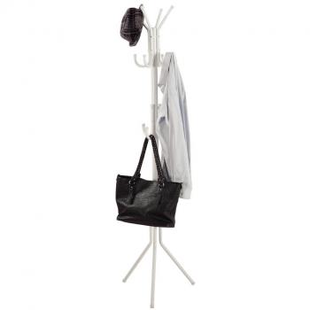 Langria White 3-Tier Hook Rack – Coat and Hat Organizer