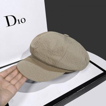 Vintage Newsboy Hat with Peaked Brim