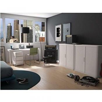 PAPERFLOW EasyBox Mobiler Rollcontainer, 4 Schubladen, modern weiß