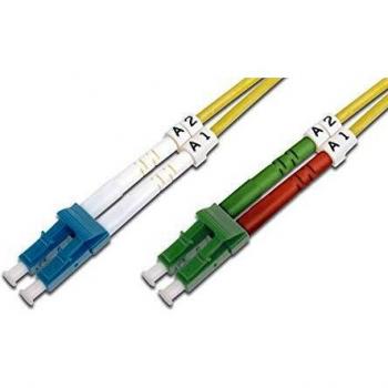 Assmann Glasfaser Patchkabel 3 m LC APC auf LC PC Duplex 09/125 µ