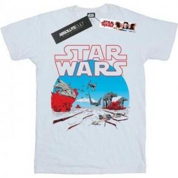 T-Shirt Star Wars The Last Jedi Bambine Scena d'Azione