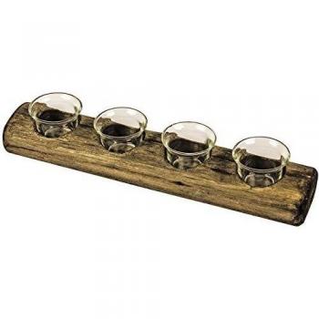 4 Tea Light Driftwood Candle Holder