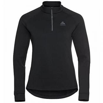 Odlo berra damen pullover mit 1 2 reisverschluss schwarz