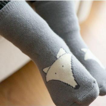 Calcetines de Invierno para Niños con Diseño de Zorro y Perro