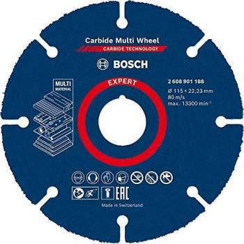 Bosch Carbide Multi Wheel 115mm Disco da taglio universale